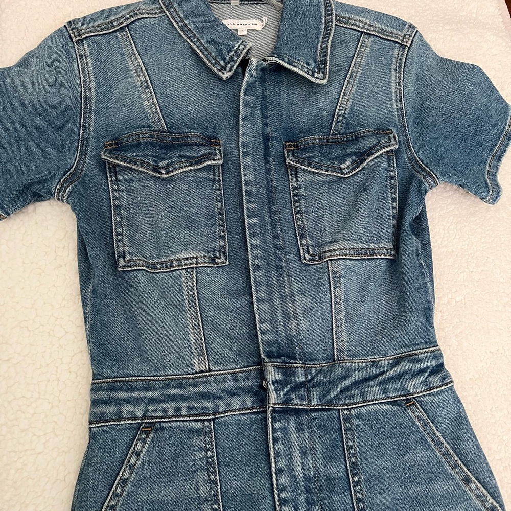 Good American Denim Jumpsuit